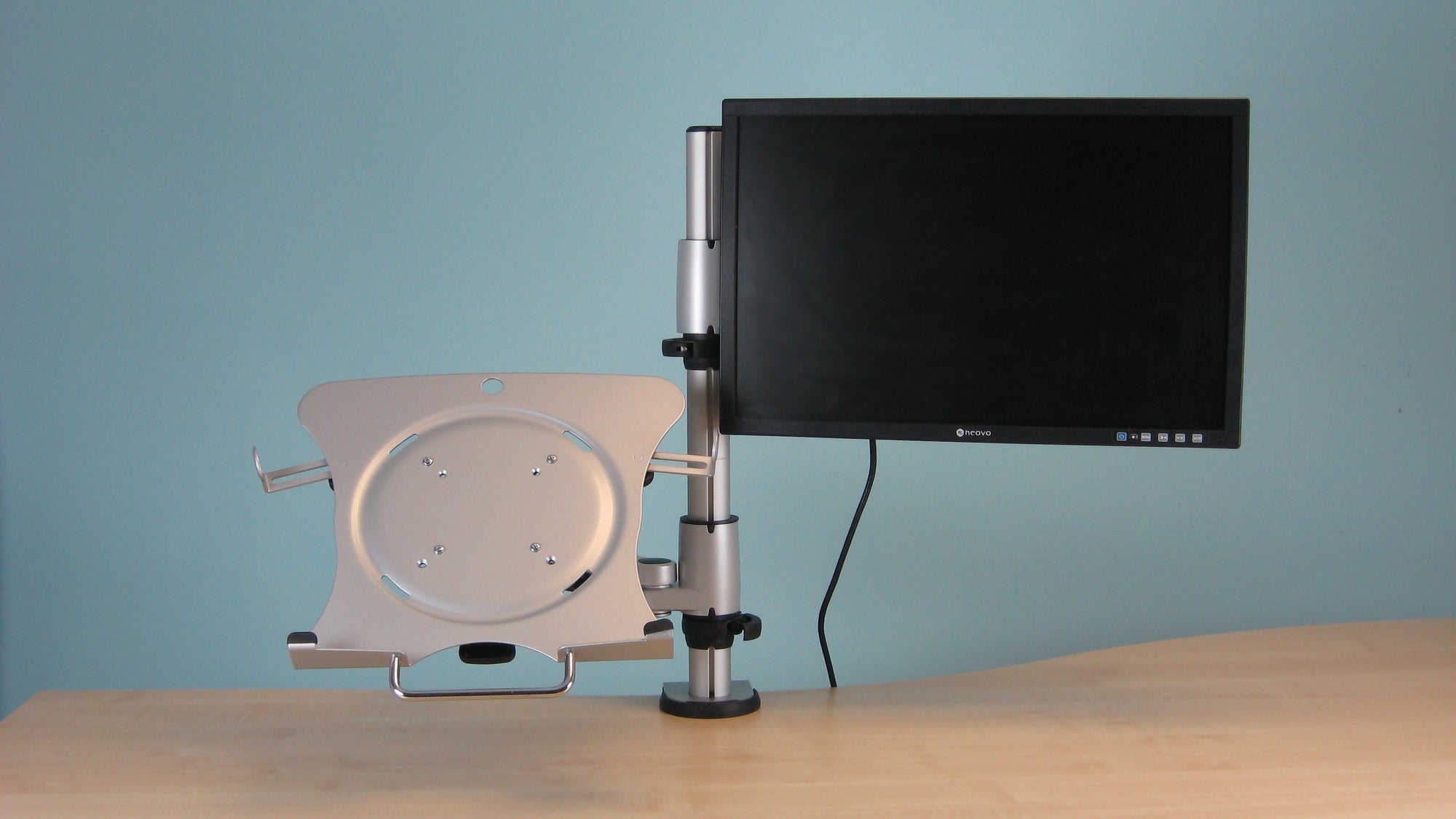 Post-Mounted Laptop Stands