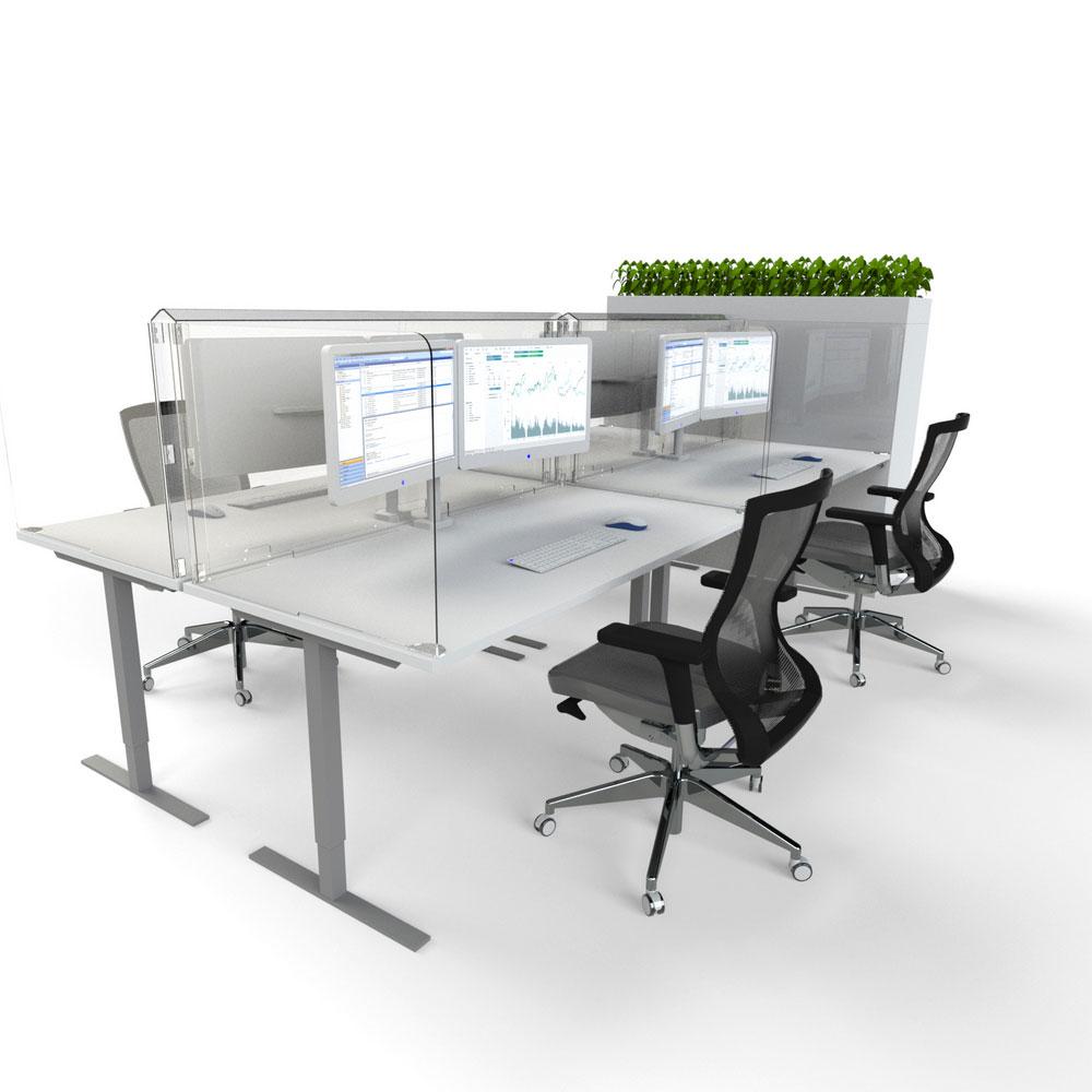 Desk-Mounted Workstation Protection Screen