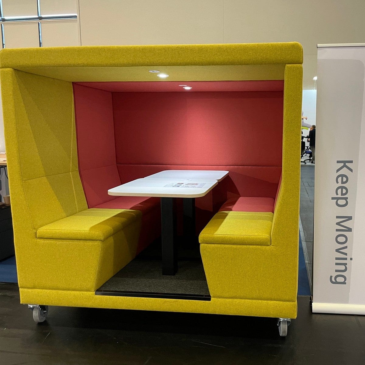 Mobility is key - even for booths Mobility is key - even for booths