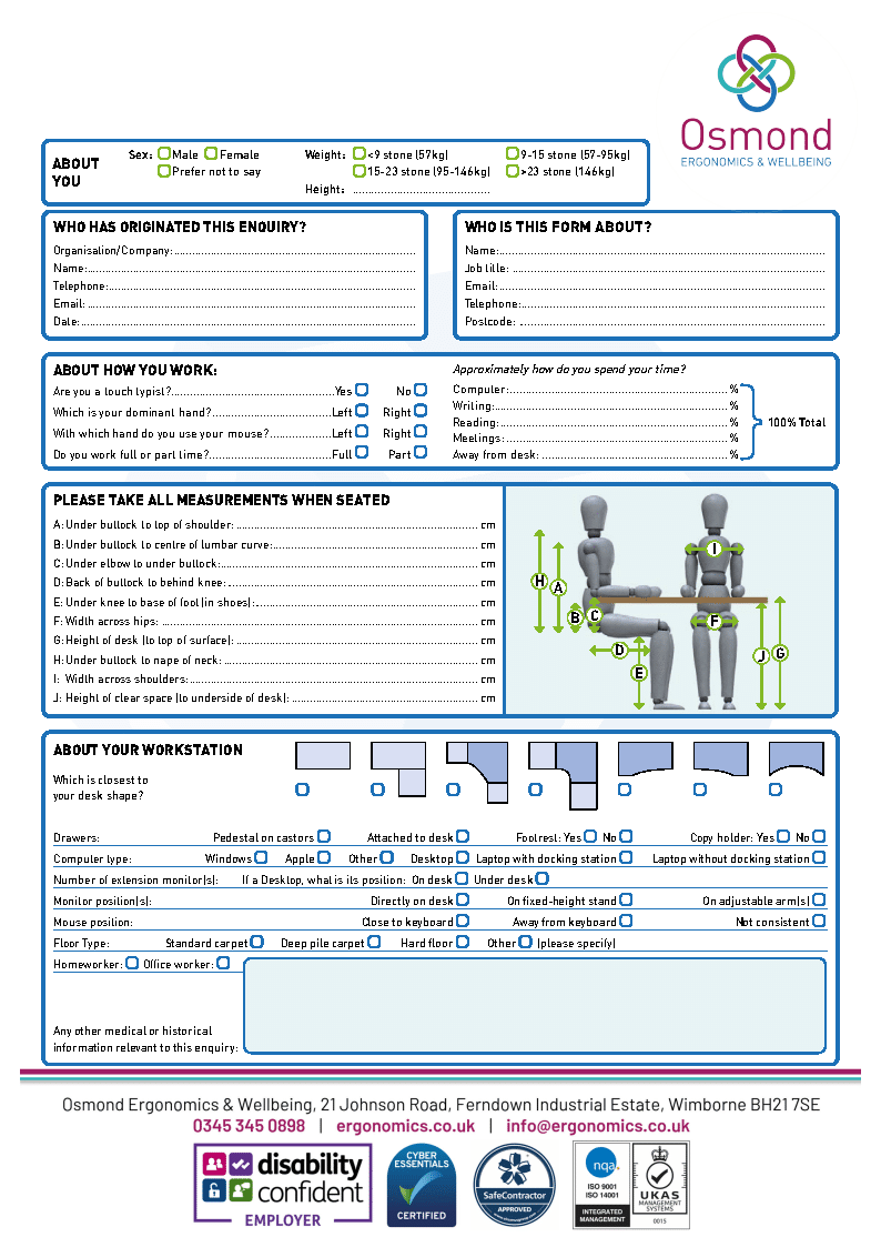 Measurement Form
