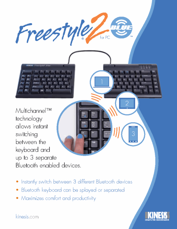 Kinesis Freestyle2 Blue - PC - Brochure